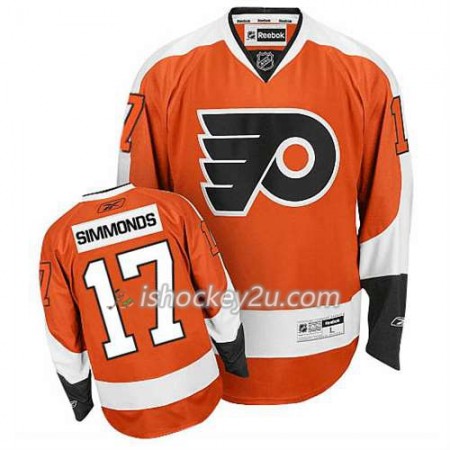Reebok Mænd NHL Philadelphia Flyers Trøje Wayne Simmonds #17 Hjemme Orange