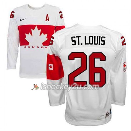 Reebok Dame NHL Canada Team Trøje Martin St. Louis #26 Hjemme Hvid