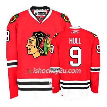 Reebok Mænd NHL Chicago Blackhawks Trøje Bobby Hull #9 Hjemme Rød