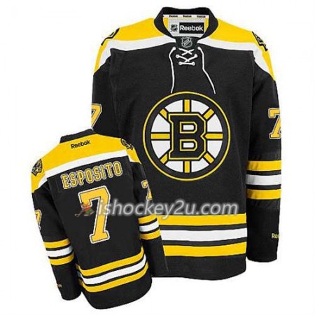 Reebok Mænd NHL Boston Bruins Trøje Phil Esposito #7 Hjemme Sort