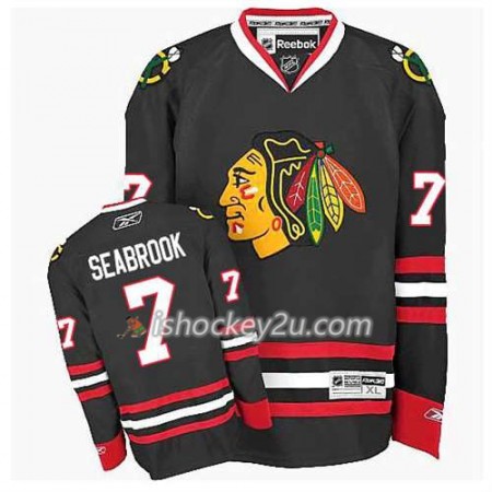 Børn NHL Chicago Blackhawks Trøje Brent Seabrook #7 Premier Tredje Sort
