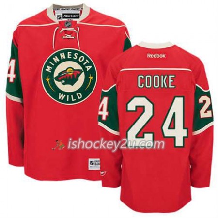 Reebok Mænd NHL Minnesota Wild Trøje Matt Cooke #24 Hjemme Rød
