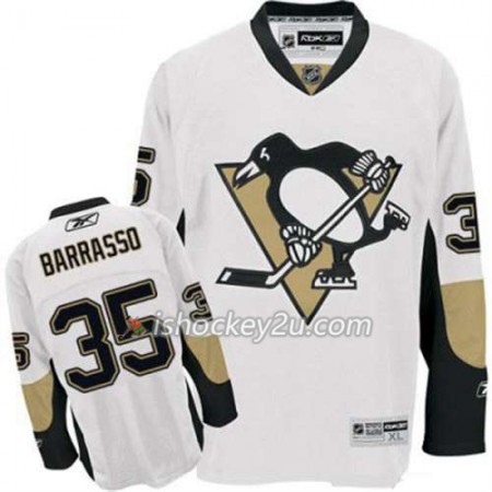 Reebok Mænd NHL Pittsburgh Penguins Trøje Tom Barrasso 35 Hvid Udebane