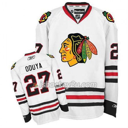 Børn NHL Chicago Blackhawks Trøje Johnny Oduya #27 Premier Udebane Hvid