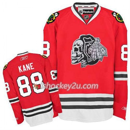 Børn NHL Chicago Blackhawks Trøje Patrick Kane #88 Skull Rød