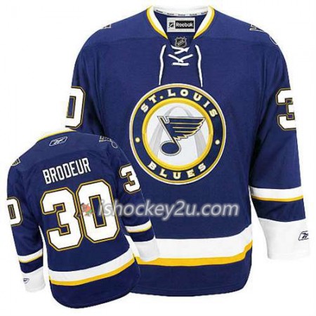 Reebok Mænd NHL St. Louis Blues Trøje Martin Brodeur #30 Tredje Blå