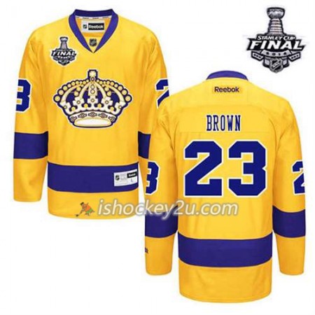 Børn NHL Los Angeles Kings Trøje Dustin Brown #23 Tredje Guld 2014 Stanley Cup