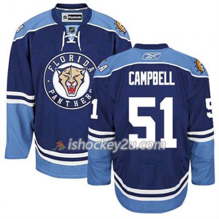 Reebok Mænd NHL Florida Panthers Trøje Brian Campbell #51 Tredje Blå