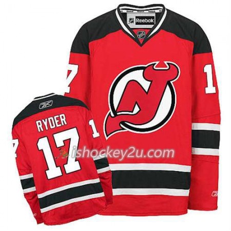 Reebok Mænd NHL New Jersey Devils Trøje Michael Ryder #17 Hjemme Rød