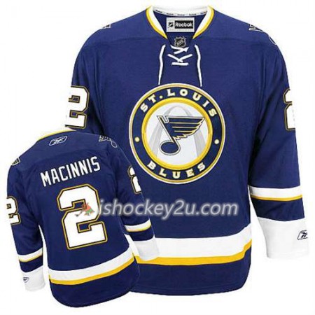 Reebok Mænd NHL St. Louis Blues Trøje Al Macinnis #2 Tredje Blå