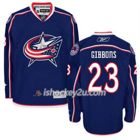 Reebok Mænd NHL Columbus Blue Jackets Trøje Brian Gibbons #23 Hjemme Blå
