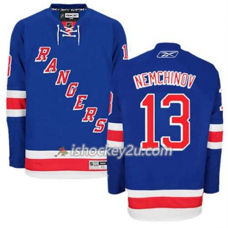 Reebok Mænd NHL New York Rangers Trøje Sergei Nemchinov #13 Hjemme Blå
