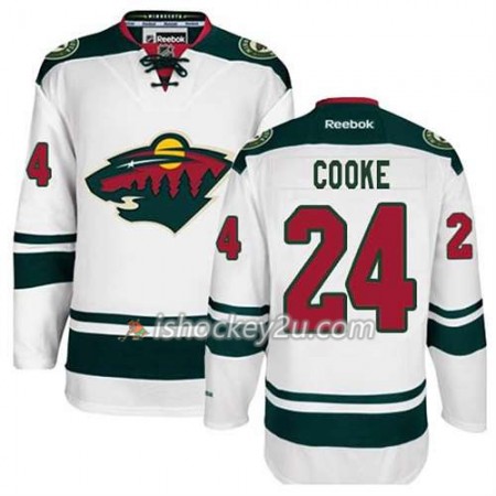 Reebok Mænd NHL Minnesota Wild Trøje Matt Cooke #24 Udebane Hvid