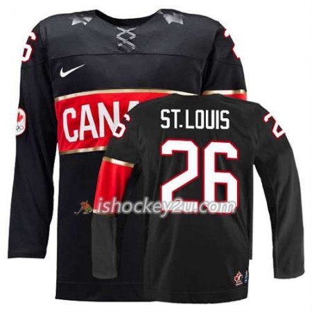 Reebok Mænd NHL Canada Team Trøje Martin St. Louis #26 Tredje Sort Reebok Mænd NHL Canada Team Trøje Martin St. Louis #26 Tredje Sort