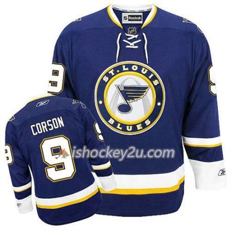 Reebok Mænd NHL St. Louis Blues Trøje Shayne Corson #9 Tredje Blå