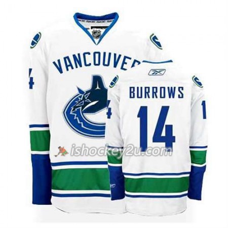Reebok Mænd NHL Vancouver Canucks Trøje Alex Burrows #14 Udebane Hvid