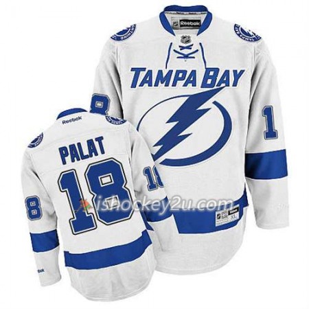 Reebok Mænd NHL Tampa Bay Lightning Trøje Ondrej Palat #18 Udebane Hvid