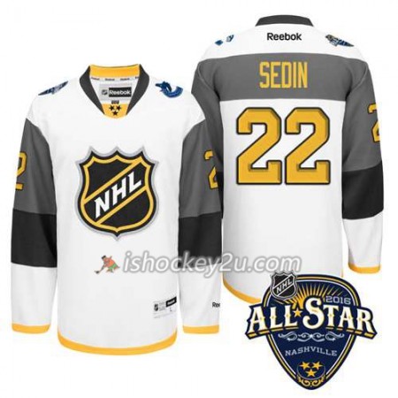 NHL 2016 All-Star Vancouver Canucks Trøje Daniel Sedin #22 Hvid