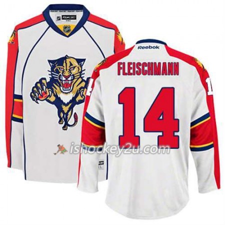 Reebok Mænd NHL Florida Panthers Trøje Tomas Fleischmann #14 Udebane Hvid