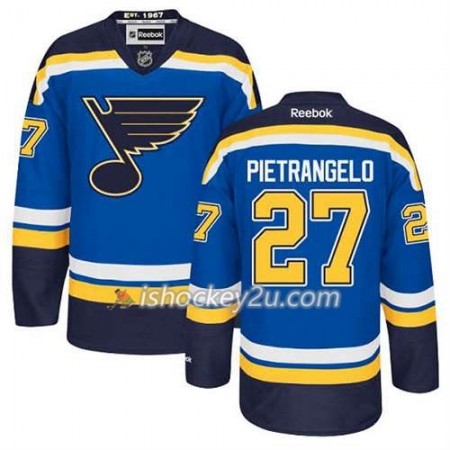 Reebok Mænd NHL St. Louis Blues Trøje Alex Pietrangelo #27 Hjemme Blå