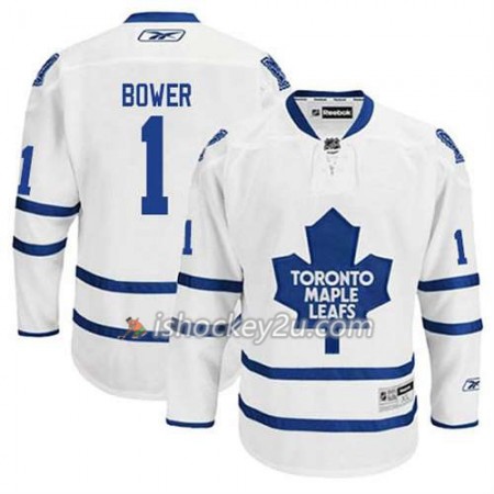Reebok Mænd NHL Toronto Maple Leafs Trøje Johnny Bower #1 Udebane Hvid Reebok Mænd NHL Toronto Maple Leafs Trøje Johnny Bower #1 Udebane Hvid