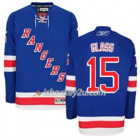 Reebok Mænd NHL New York Rangers Trøje Tanner Glass #15 Hjemme Blå
