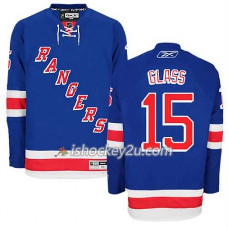 Reebok Mænd NHL New York Rangers Trøje Tanner Glass #15 Hjemme Blå