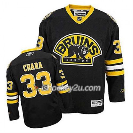 Reebok Mænd NHL Boston Bruins Trøje Zdeno Chara #33 Tredje Sort Reebok Mænd NHL Boston Bruins Trøje Zdeno Chara #33 Tredje Sort