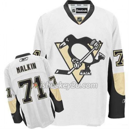 Reebok Mænd NHL Pittsburgh Penguins Trøje Evgeni Malkin 71 Hvid Udebane