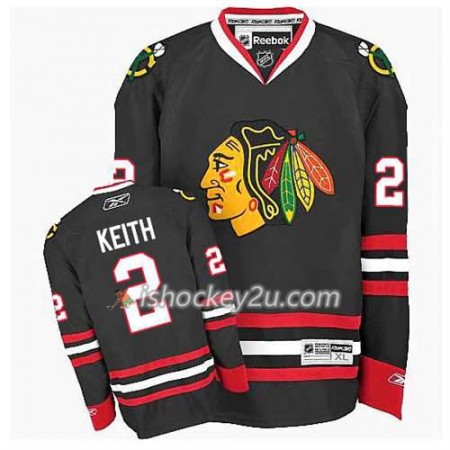 Børn NHL Chicago Blackhawks Trøje Duncan Keith #2 Premier Tredje Sort