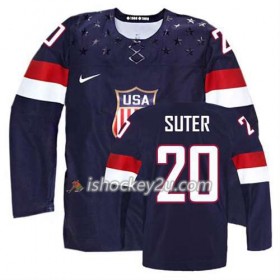 Reebok Mænd NHL USA Team Trøje Ryan Suter #20 Udebane Blå