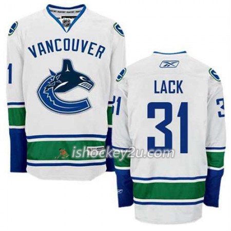 Reebok Mænd NHL Vancouver Canucks Trøje Eddie Lack #31 Udebane Hvid