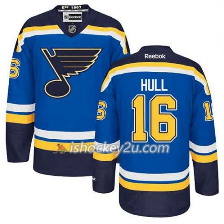 Reebok Mænd NHL St. Louis Blues Trøje Brett Hull #16 Hjemme Blå
