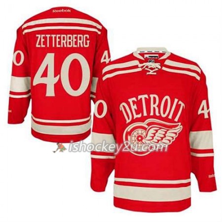 Reebok Mænd NHL Detroit Red Wings Trøje Henrik Zetterberg #40 2014 Winter Classic Rød