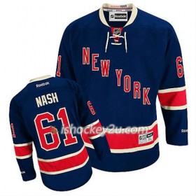 Reebok Mænd NHL New York Rangers Trøje Rick Nash #61 Tredje Blå