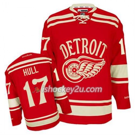Reebok Mænd NHL Detroit Red Wings Trøje Brett Hull #17 2014 Winter Classic Rød