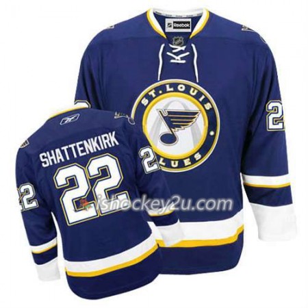 Reebok Mænd NHL St. Louis Blues Trøje Kevin Shattenkirk #22 Tredje Blå