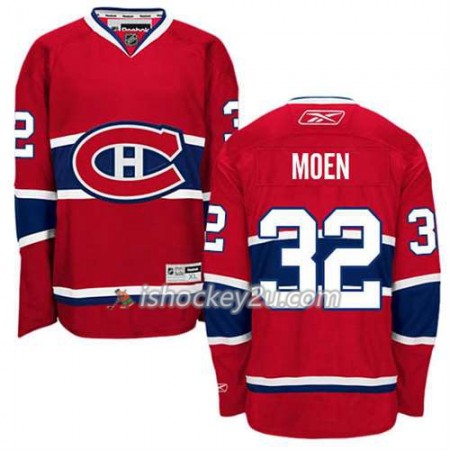 Reebok Mænd NHL Montreal Canadiens Trøje Travis Moen #32 Hjemme Rød