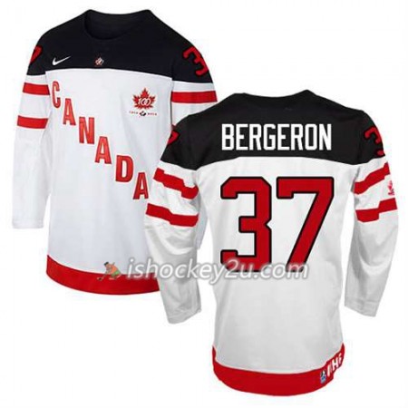 Børn NHL Canada Team Trøje Patrice Bergeron #37 100th Anniversary Hvid Børn NHL Canada Team Trøje Patrice Bergeron #37 100th Anniversary Hvid