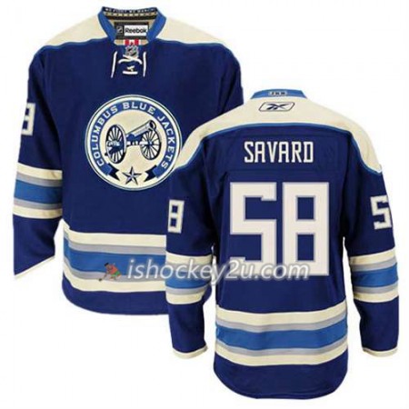 Reebok Mænd NHL Columbus Blue Jackets Trøje David Savard #58 Tredje Blå