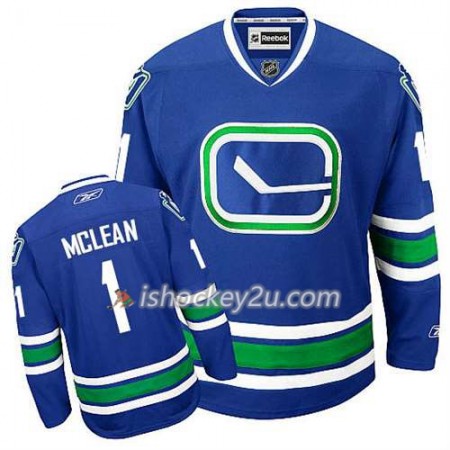 Reebok Mænd NHL Vancouver Canucks Trøje Kirk Mclean #1 Tredje Blå