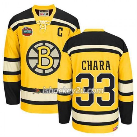 Reebok Mænd NHL Boston Bruins Trøje Zdeno Chara #33 Winter Classic Guld