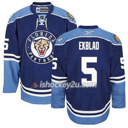 Reebok Mænd NHL Florida Panthers Trøje Aaron Ekblad #5 Tredje Blå Reebok Mænd NHL Florida Panthers Trøje Aaron Ekblad #5 Tredje Blå