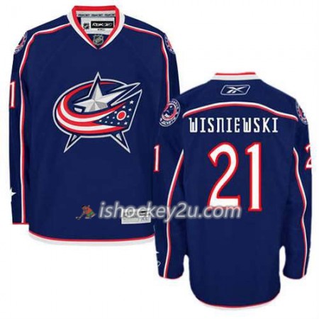 Reebok Mænd NHL Columbus Blue Jackets Trøje James Wisniewski #21 Hjemme Hvid