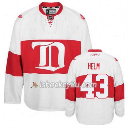 Reebok Mænd NHL Detroit Red Wings Trøje Darren Helm #43 Tredje Winter Classic Hvid