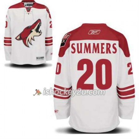 Reebok Mænd NHL Phoenix Coyotes Chris Summers 20 Hvid Udebane