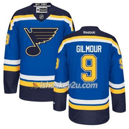 Reebok Mænd NHL St. Louis Blues Trøje Doug Gilmour #9 Hjemme Blå