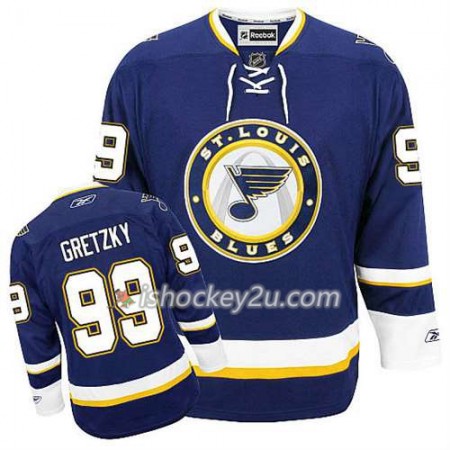 Reebok Mænd NHL St. Louis Blues Trøje Wayne Gretzky #99 Tredje Blå