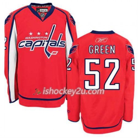 Reebok Mænd NHL Washington Capitals Trøje Mike Grøn #52 Hjemme Rød