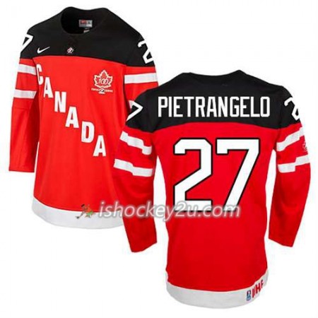 Børn NHL Canada Team Trøje Alex Pietrangelo #27 100th Anniversary Rød